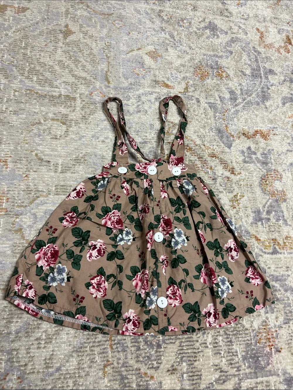 Floral Suspender Dress